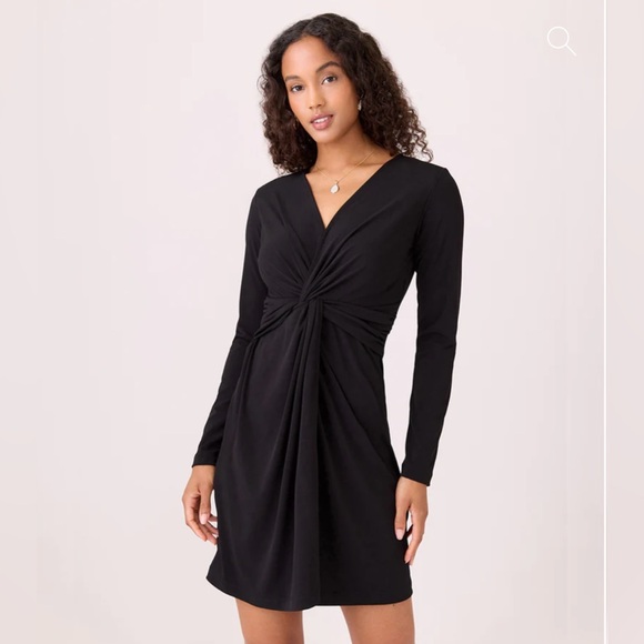Women’s Black Twist Front Dress - Picture 1 of 6
